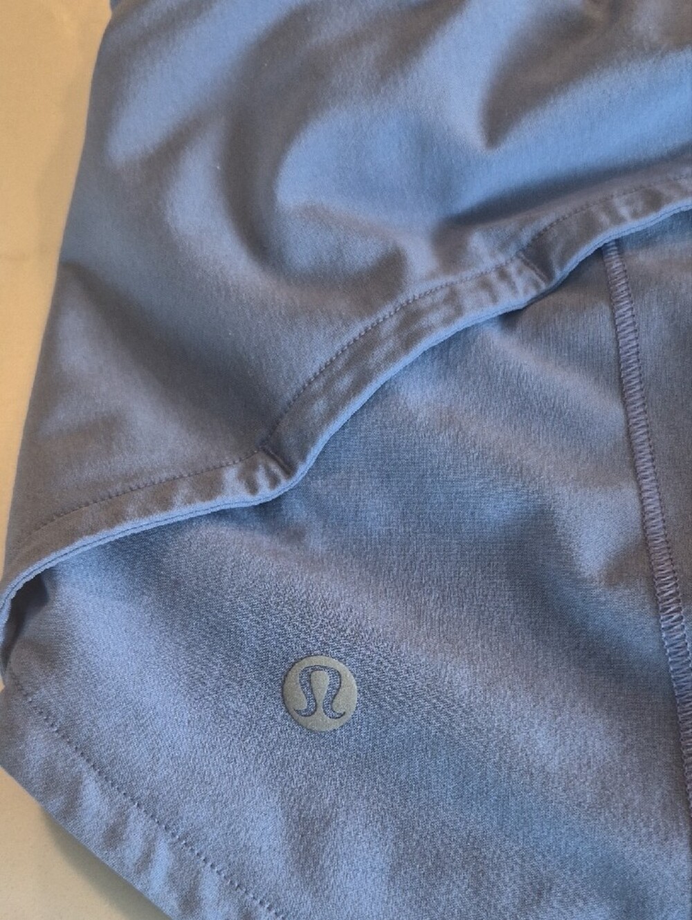 Lululemon Light Periwinkle Activewear Set - Cropped Sports Bra & Shorts - Picture 5 of 9